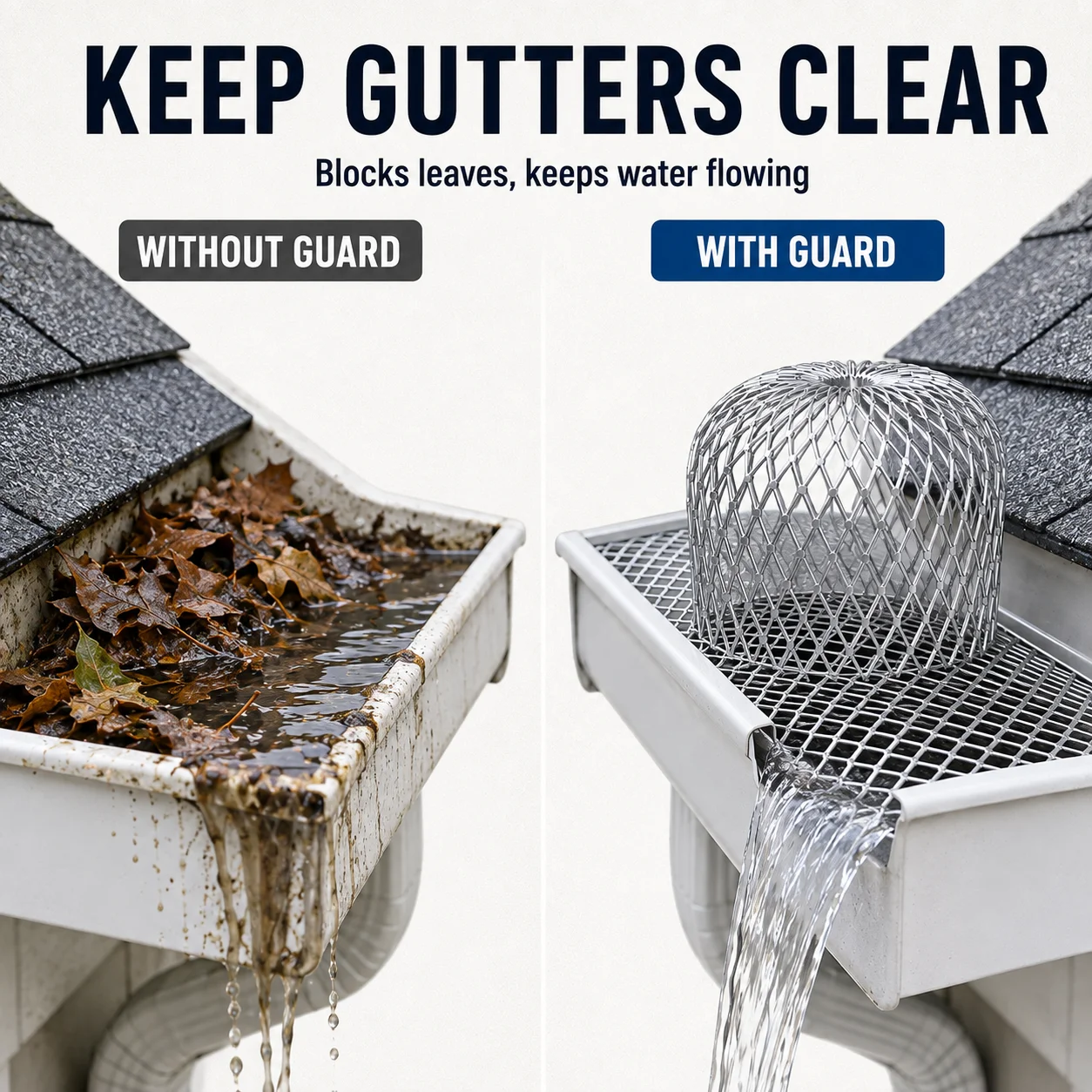 Metal Gutter Guard Mesh Roof Drain Leaf Trap Downpipe Cover for Rainwater Pipes Debris Mud Protection Outdoor Pond Use Tool Set - view 2