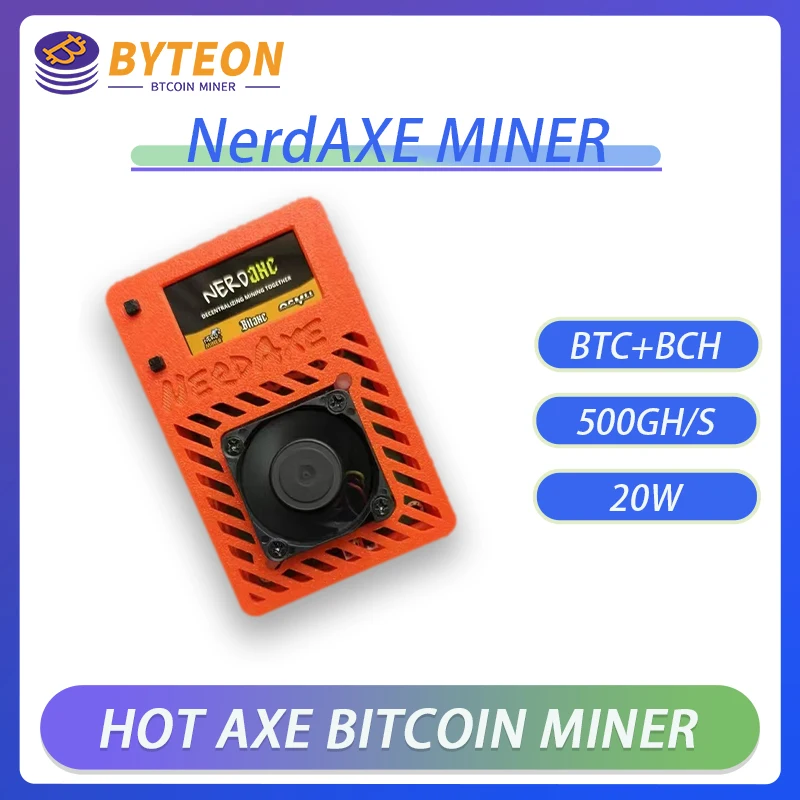 mini bitcoin minerASIC Micro Miner BTC Miner Ethereum Miner 2024 Latest NerdAxe Ultra 500gh/s 12W –BM1366 Bitaxe Bitcoin