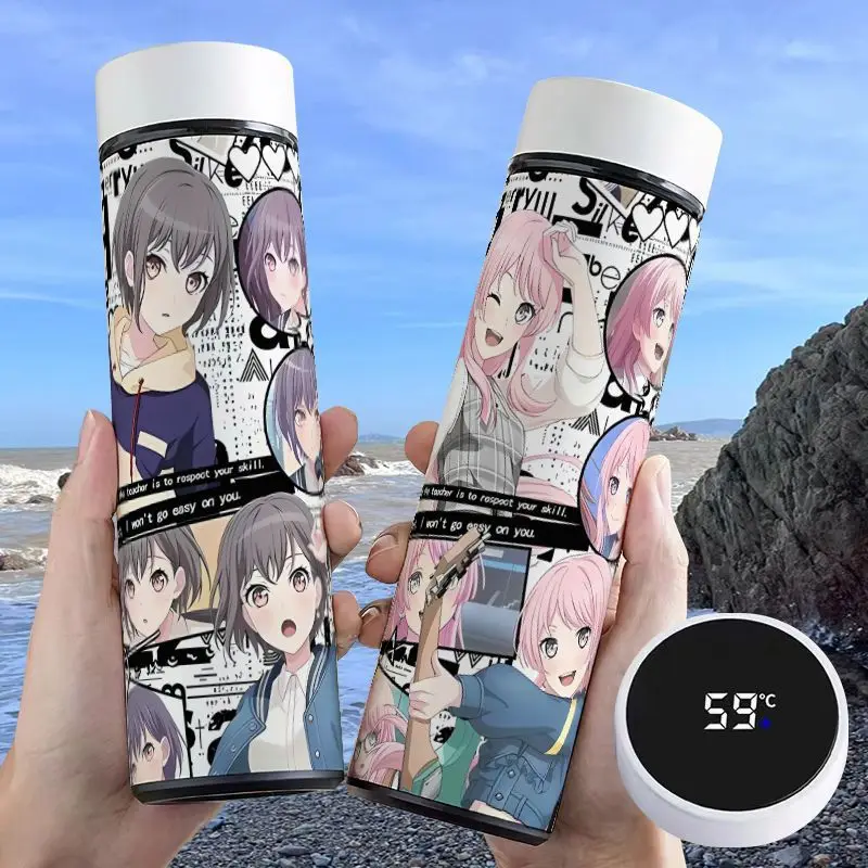 500 مل بانج دريم! كوب مفرغ من It's MyGO على شكل شخصية أنيمي تاكاماتسو توموري أنون تشيهايا ترمس من الفولاذ المقاوم للصدأ كوب حراري محمول