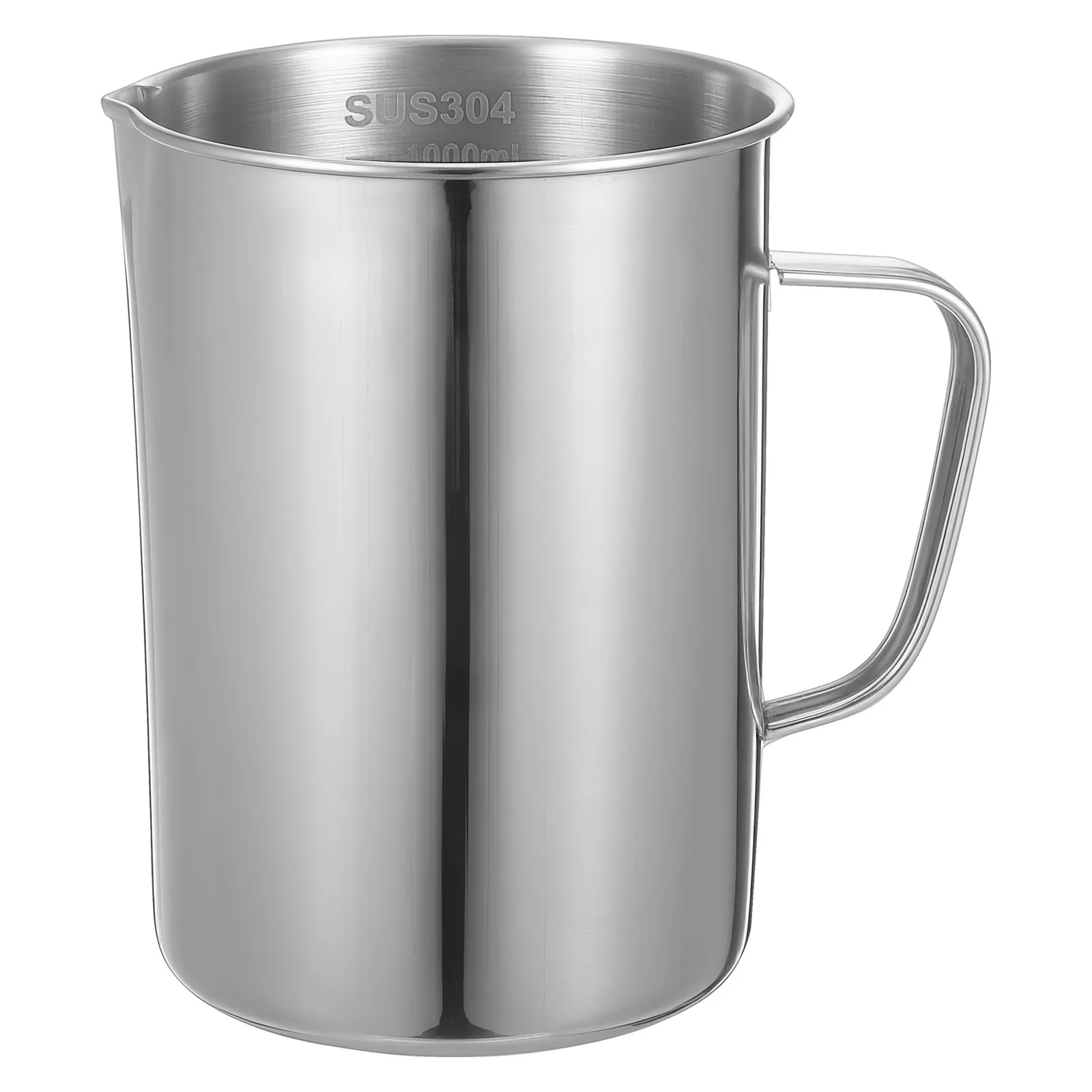 

1000Ml Laboratory Stainless Steel Measuring Cup Smooth Surface Scale Measuring Tool for Kitchen Lab Scientific Industrial