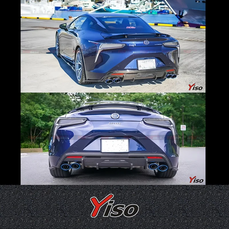 Suitable for the LC500 500h modified TOMS model carbon fiber front lip side skirt and rear lip small bumper view 2