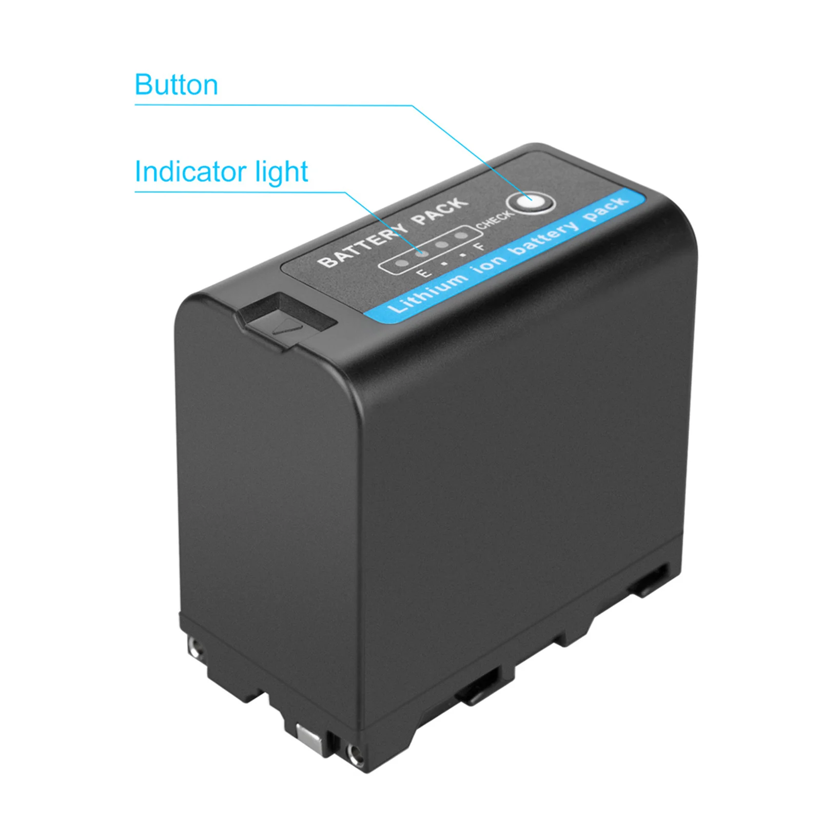 8800mAh NP-F970 Replacement Battery or 4-Channel PD60W Fast Charger For NP-F550/750/770/970 Field Monitor, Video Light