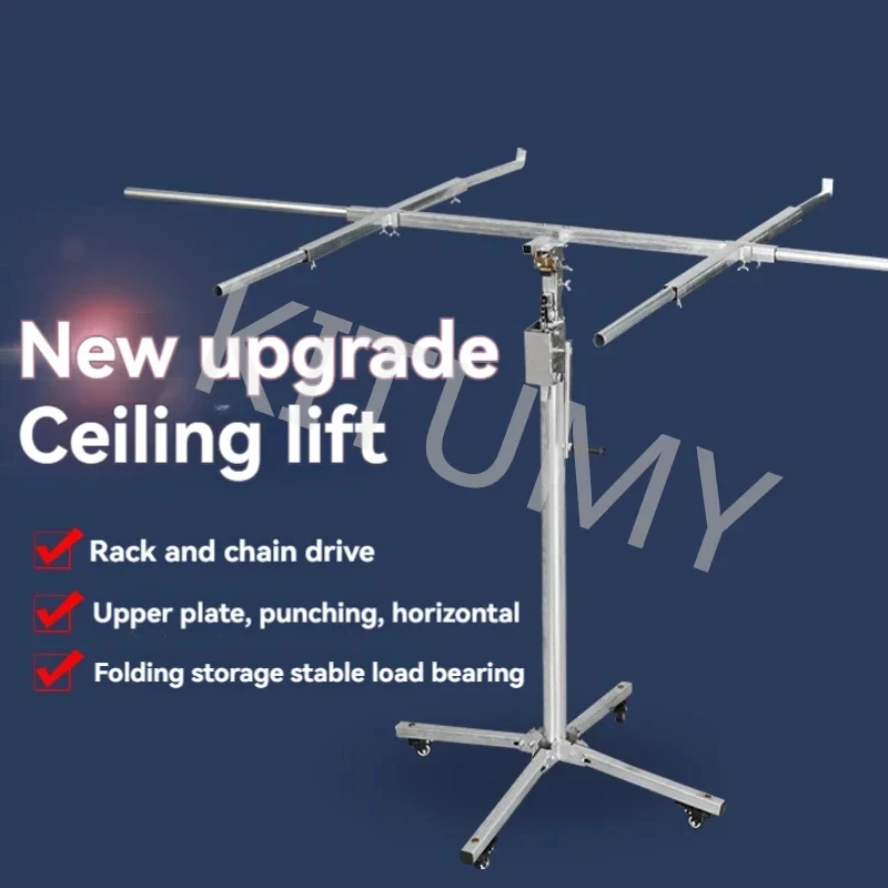 Adjustable Height 3.8m Manual 3-in-1 Multi-function Gypsum Board Lift Ceiling Tool Heavy Woodworking Decoration