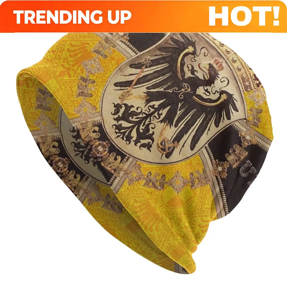 Customization Custom Hip Hop Winter Warm Knit Hat Unisex Adult Vintage German Eagle Skullies Beanies Caps