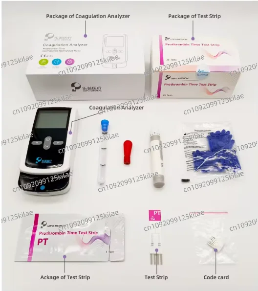 LEPU Portable analyzer Coagulation Analysis PT INR Test PT-M1-11 Coagulation Meter Analyzer with Bluetooth  and  Test Strip