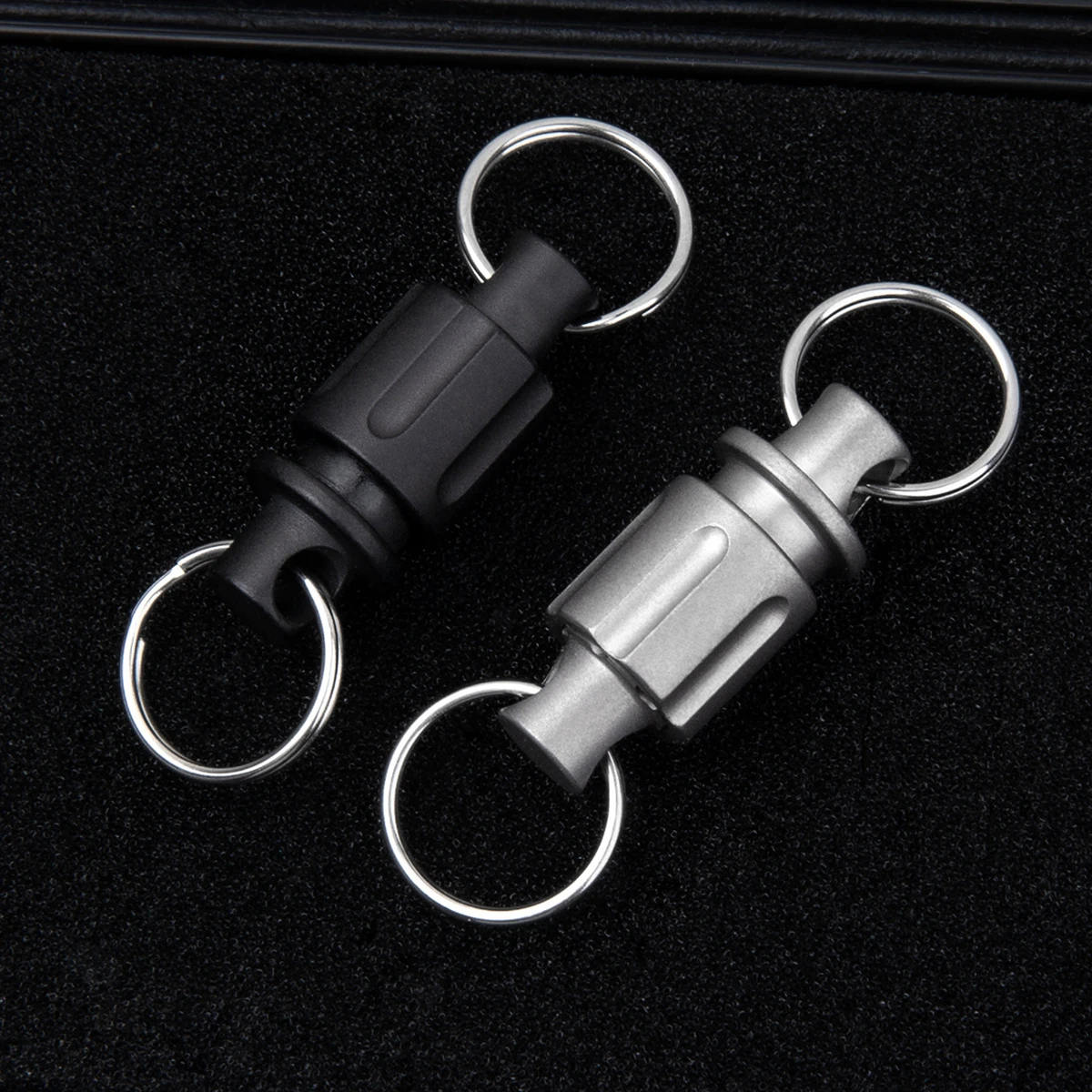 

Super fine TC4 Ti titanium quick release swivel detachable pull lock keychains ring link DIY knife EDC Tool