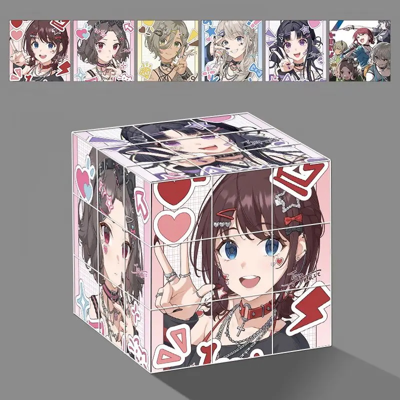 Magic Cube Unzip Anime ‌GIRLS BAND CRY rupa Subaru Anwa  Stress Relief Puzzle Professional Smooth Speed Game Birthday Gifts view 3