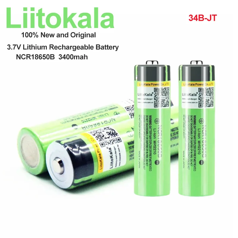 

Liitokala 100% новый оригинальный NCR18650B 3,7 В 3400 мАч 18650 литиевая аккумуляторная батарея для фонарика электрическая зубная щетка игрушки