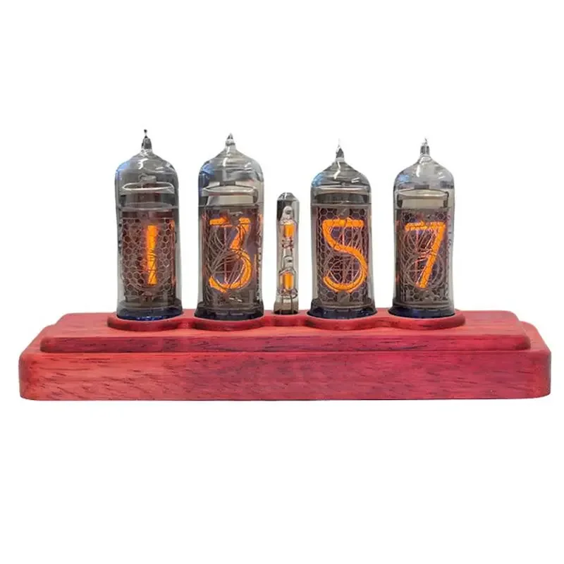 4-Digit Nixie Tube Clock Kit | Red Pear Wood Case, Not Including IN-14 Tubes - view 4