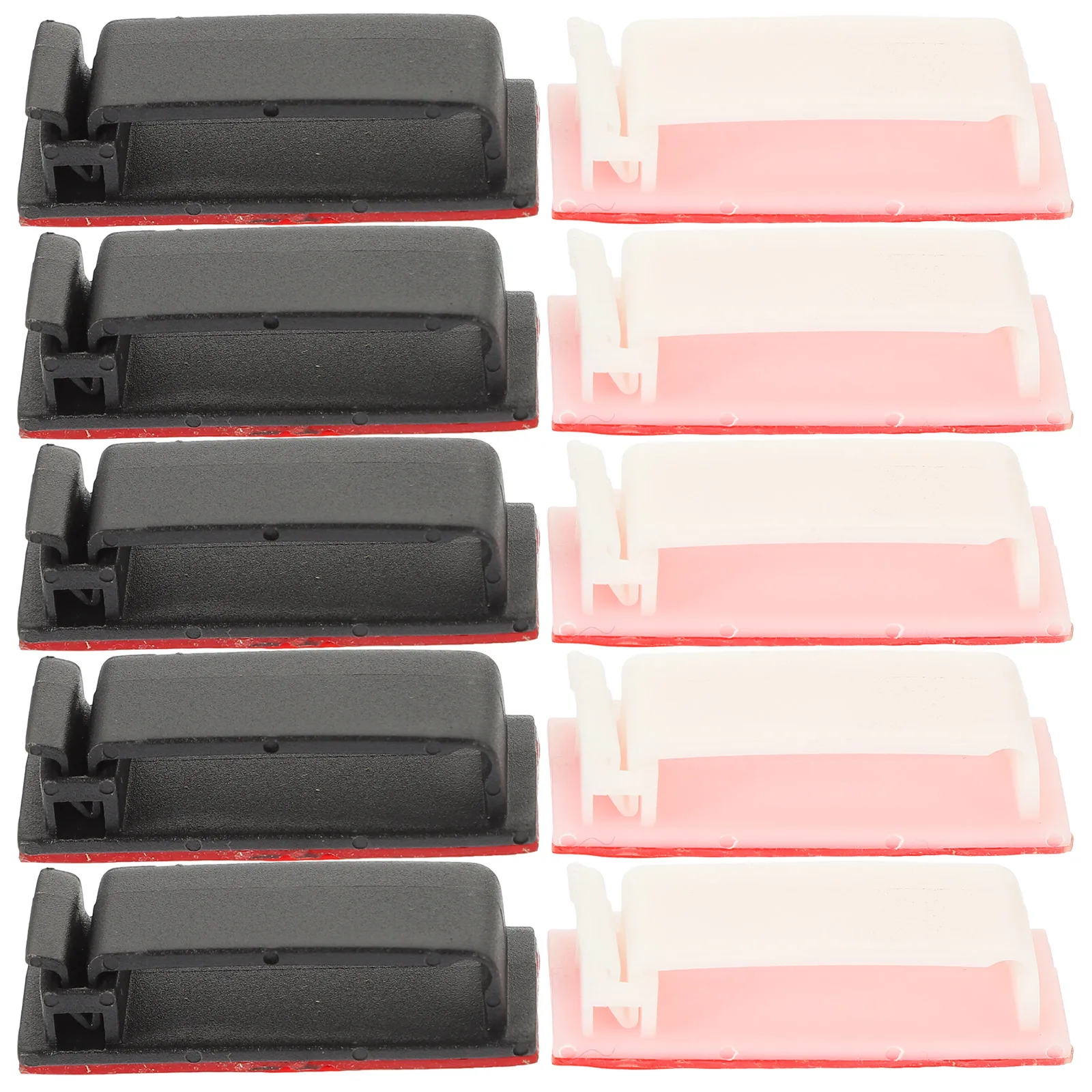 

20pcs Cable Organizer Clips Black White Wire Management under Desk Tidy No Punching Desk Cable Clips Network Management