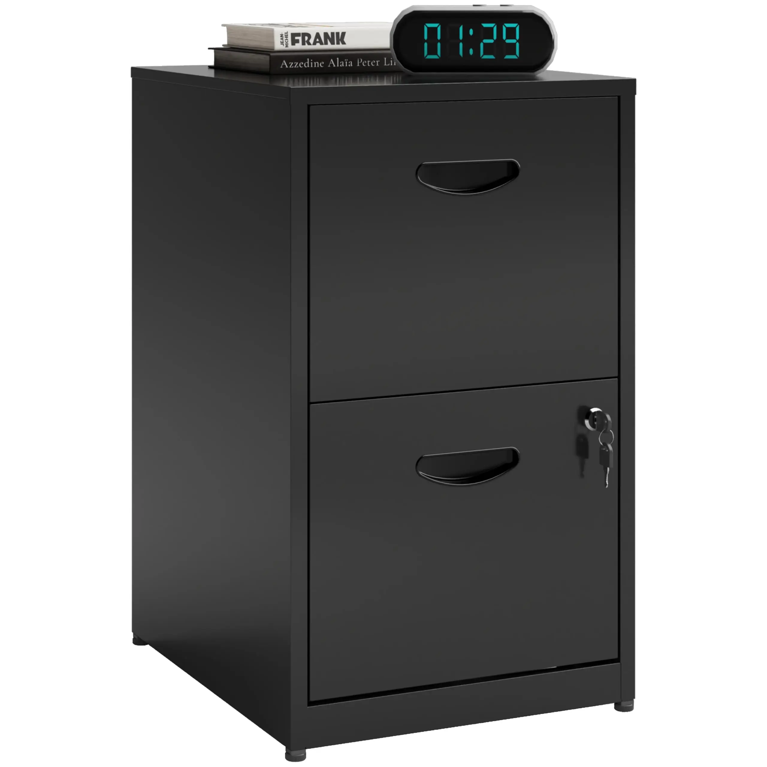 2 Drawer File Cabinet with Lock, Metal Filing Cabinet for Home Office