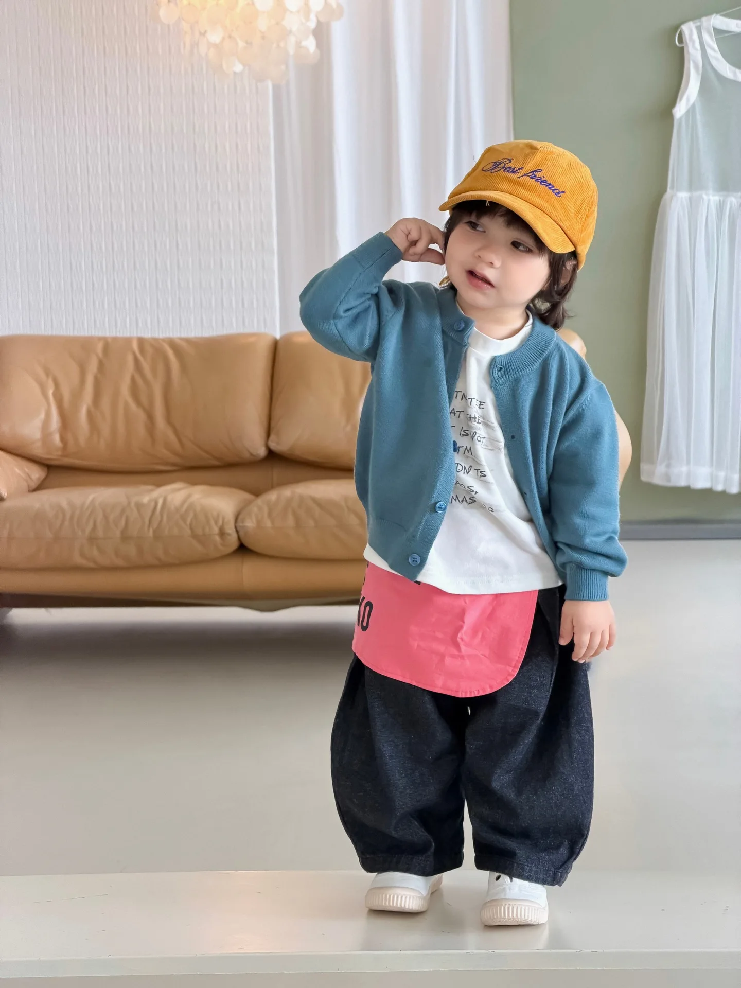 2026 Autumn New Baby Long Sleeve Knitted Coat Solid Boys Girls Sweater Cardigan Infant Casual Simple Knitwear Toddler Clothes