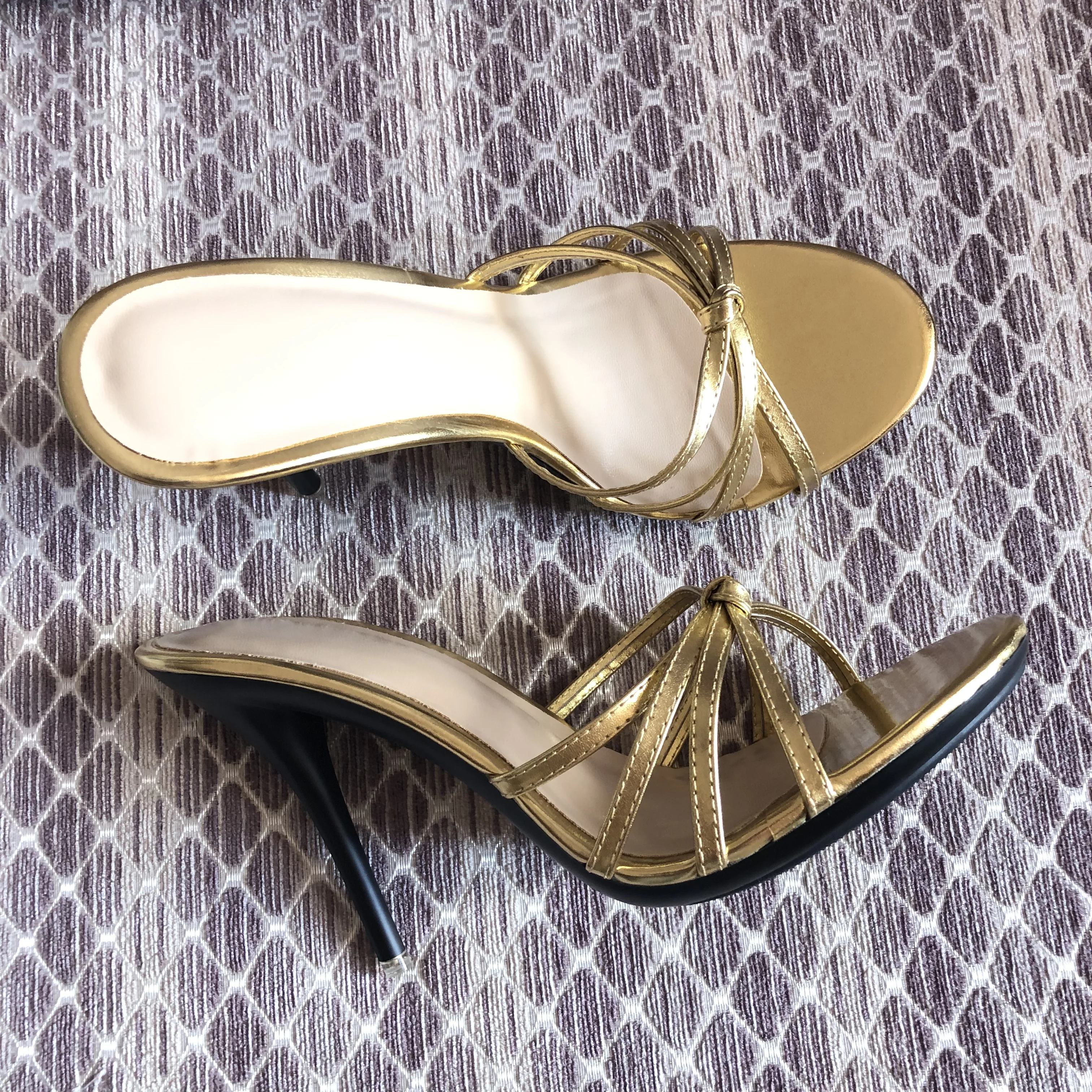 Women’s Slipper Sandals Strappy High Heels Mules Ladies Summer Casual Style Shoes Comfort Footwear Support Customized image 4