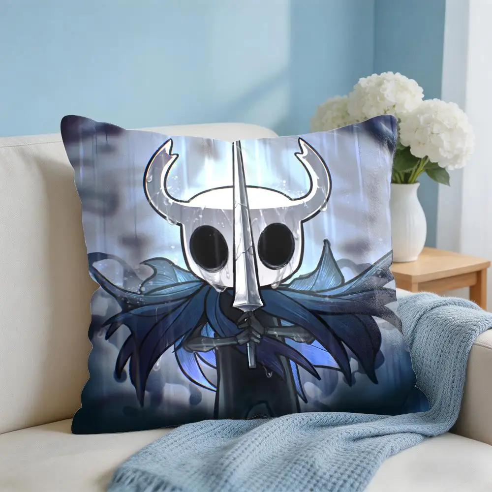 H-Hollow Knight Game Cushion Cover Square Pillow Bedroom Sofa Leisure Comfort Living Room Home Decoration 40X40