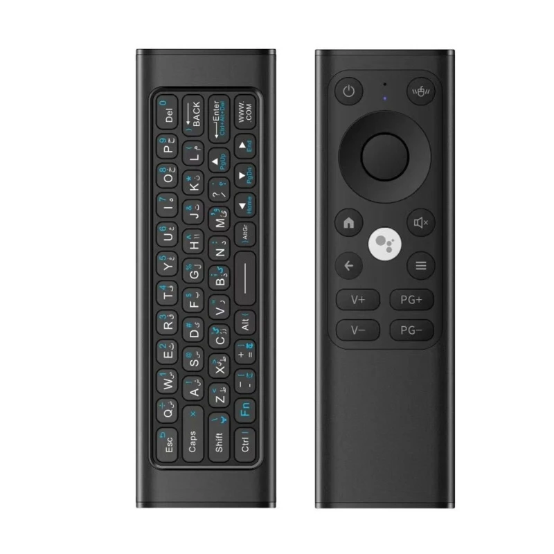  Air Voice Mouse Wireless Remote Control With 2.4G and Wireless Connection and Voice Command Support Aluminum