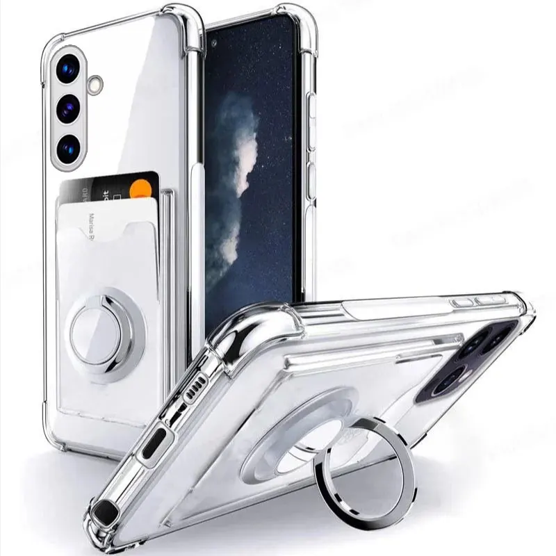 Stoßfeste, klare Ringhalter-Hülle für Samsung A07 A17 A56 A36 A36 A16 A05 A15 A25 A35 A55 A54 A34 A14 A52 Kartensteckplatz Soft Cover – Detail 6