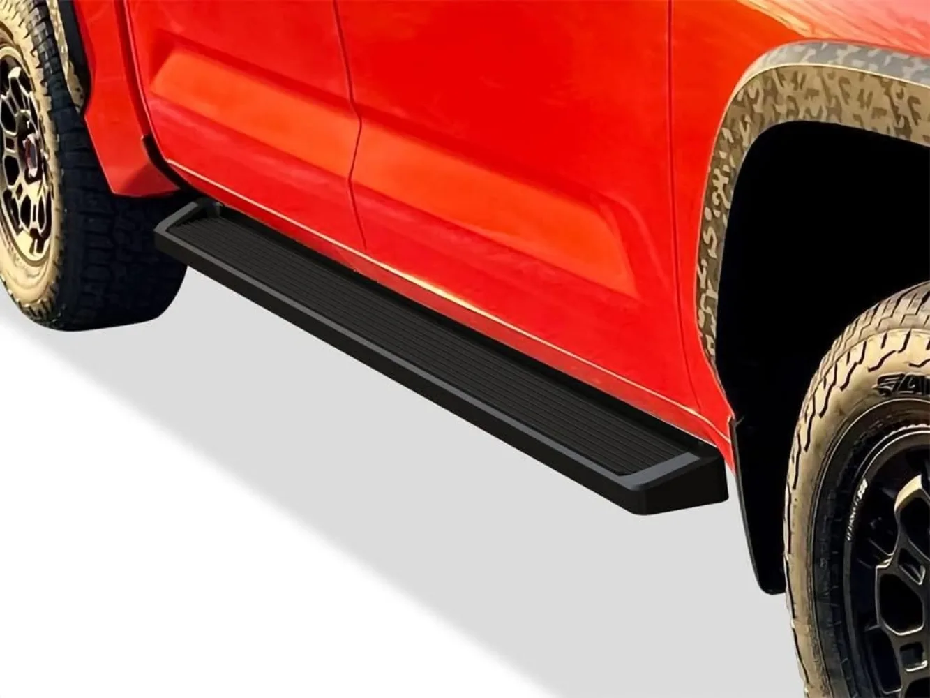 APS Black Running Boards Style Compatible with Toyota Tundra 2022-2025 CrewMax (Nerf Bars Side Steps Side Bars)