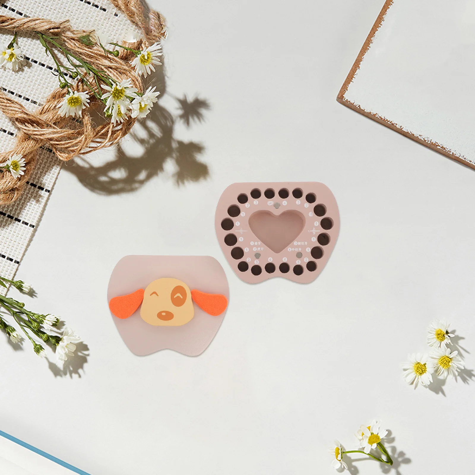 

Wooden Baby Tooth Storage Box Portable Multifunctional Keepsake Organizer Baby Teeth Umbilical Cord First Hair