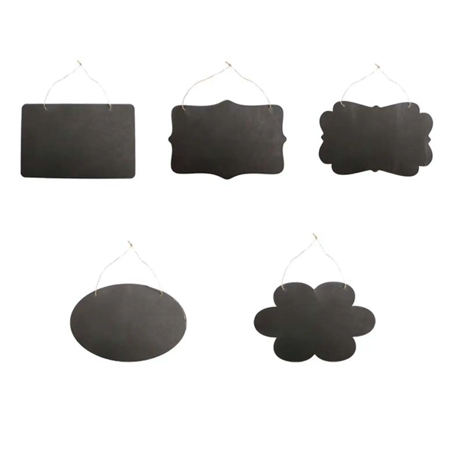 Mini étiquettes de tableau en bois pour messages et numéros de table pour événements