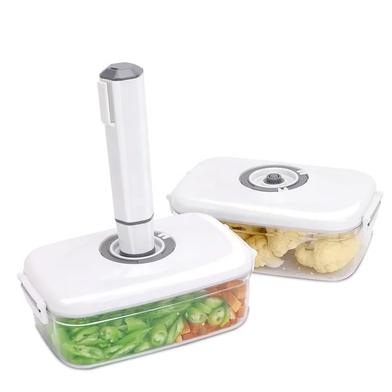 FOR Kitchen Fresh Food Container Plastic Vacuum Container with Hand Pump