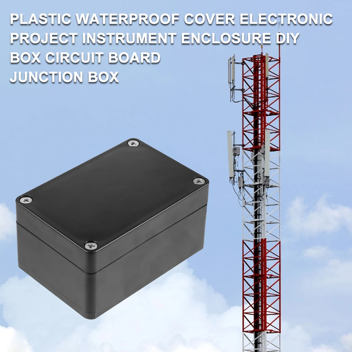 

2pcs Waterproof High-Quality Plastic Electronic Project Enclosure Weatherproof Sealed Outdoor Use Screws Included Junction
