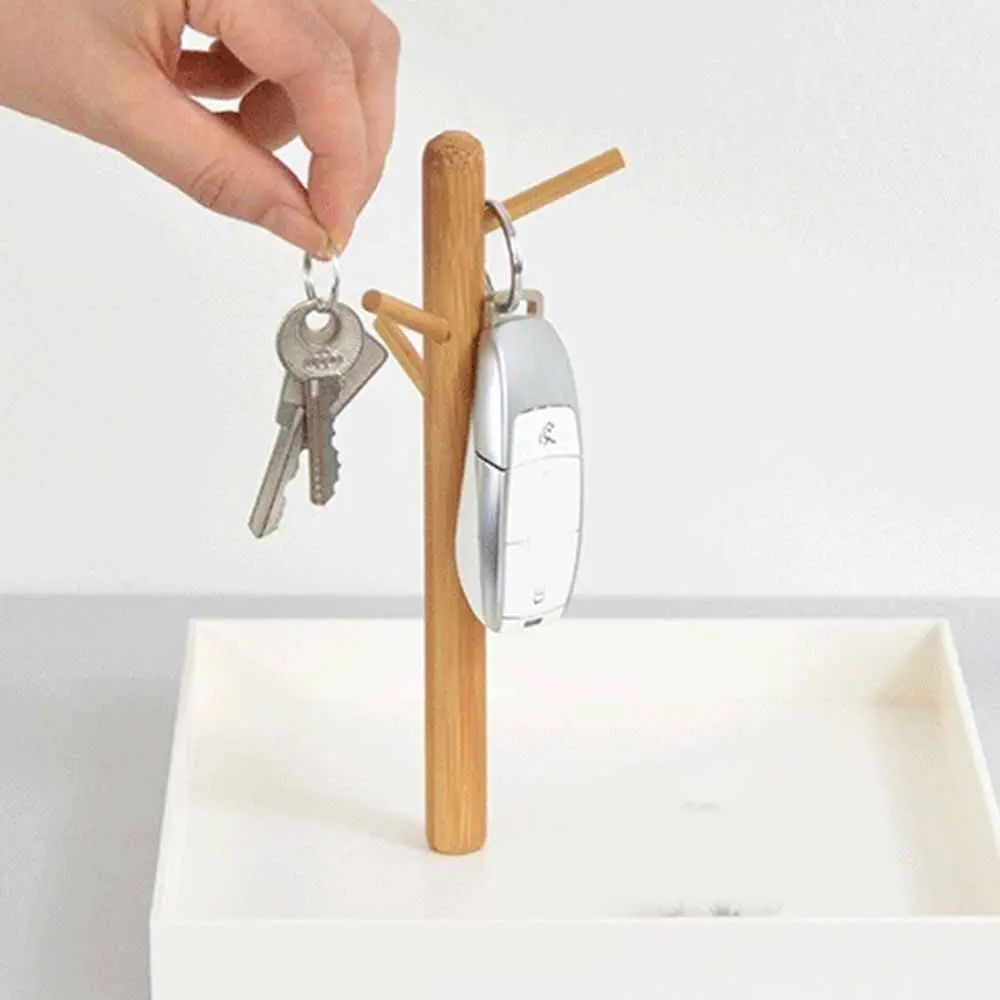 

Key Hanger Nordic Branch Storage Tray 3-Tier Design Stable Jewelry Display Frame Large Capacity Save Space Entryway Display