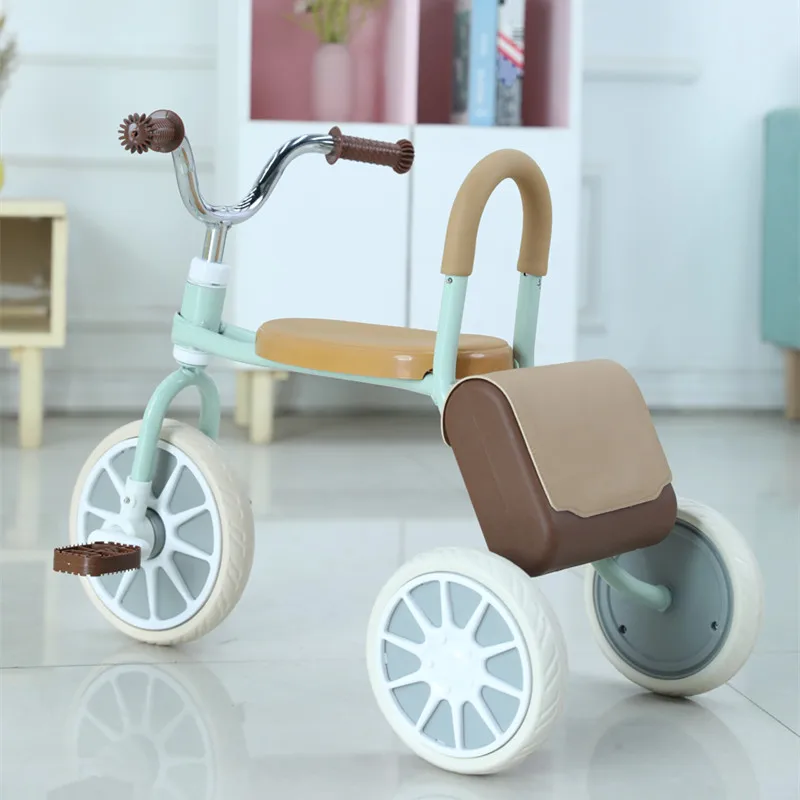 

Children's Tricycle Pedal 1-3-6 Years Old Baby Bicycle Retro Tricycle With Leather Bag Stroller Manufacturer 2023