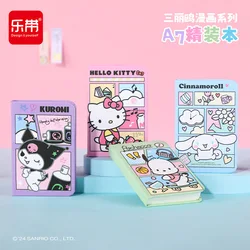 Sanrio Mini Blank Notebook Cartoon Cinnamoroll Kuromi Portable Pocket Book Hello Kitty Non Sticky Student Notebook