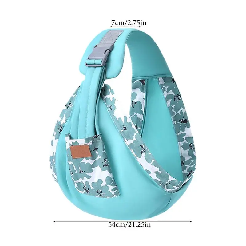 Transportador de Estilingue Respirável Ajustável para Meninos e Meninas, Algodão Natural, Poupança de Trabalho, Meio Envolvido, Recém-nascido