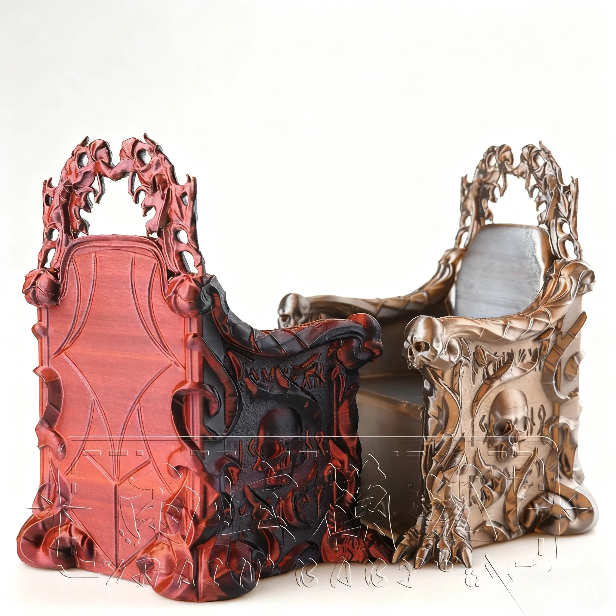 1/12 Premium 3D-gedruckte Actionfigur Thron – künstlerische Kunststoffskulptur, trendiges dekoratives Spielzeug