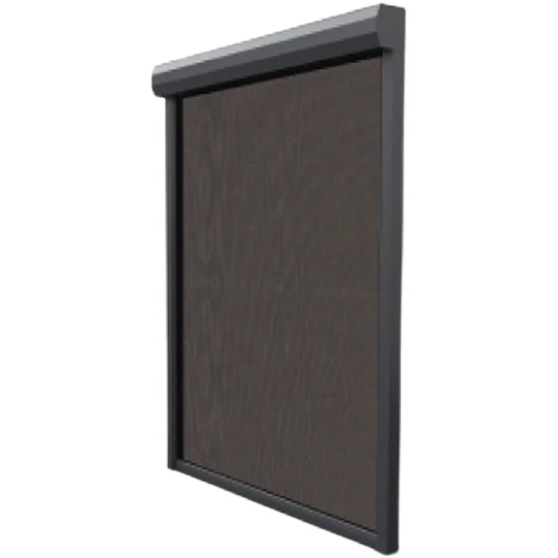 Tirai Luar Ruangan Listrik Layar Teras Bermotor Tirai Luar Ruangan Layar Ritsleting Dapat Ditarik