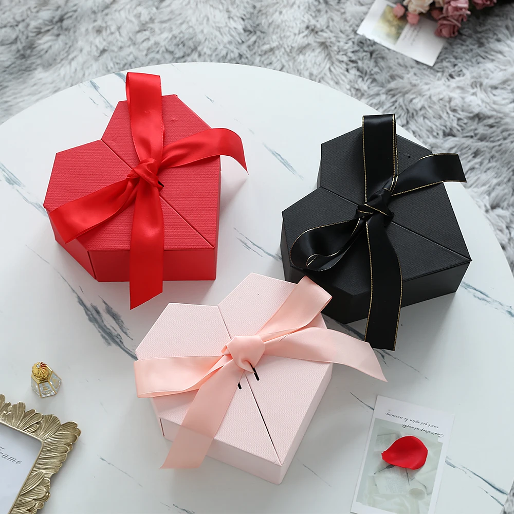 1pc Square Packaging Box Double Open Gift Box Flower Lipstick Chocolate Holder Valentine's Day Girlfriend Gift Storage Party