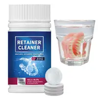 False Tooth Cleaning Tablets For Cleaner Retainers Dental Appliances Removes Bad Odors Discoloration Stains Fresh Breath