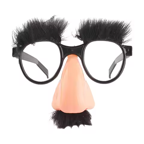 Halloween Disguise Moustache Glasses Contrast Funny Glasses Party Mustache Funny Adult Big Nose Festival Supplies