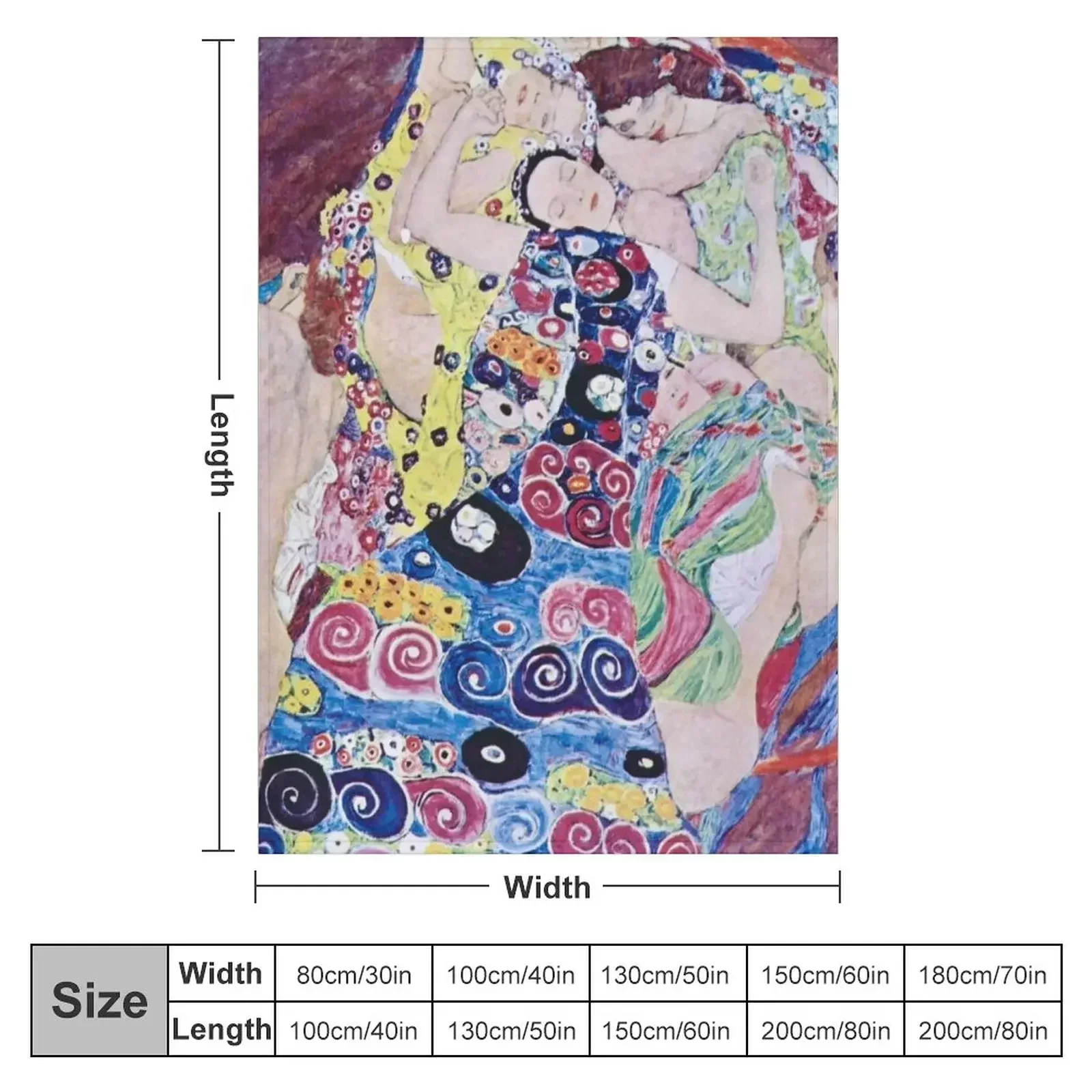 The Maiden by Gustav Klimt Throw Blanket For Decorative Sofa Summer Beddings wednesday Decorative Beds Blankets