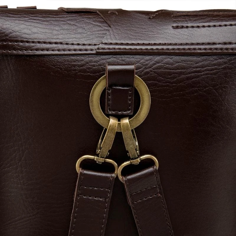 Steampunk Leather Bag Halloween Gothic Retro Briefcase Handheld Crossbody Shoulder Large Satchel School Bags