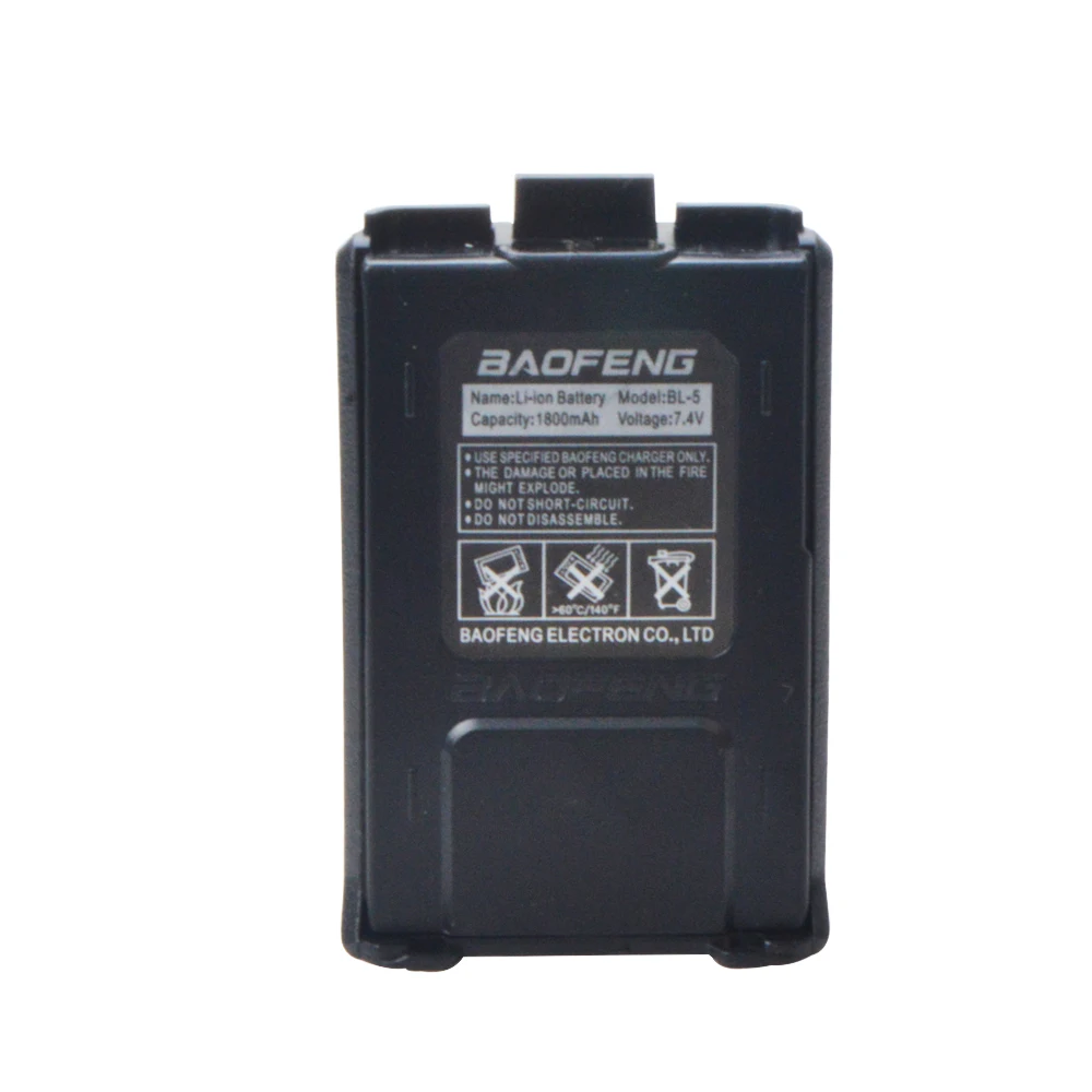 اسلكية تخاطب Baofeng UV-5R سلسلة BL-5 DC7.4V 1800MAH قابلة للشحن بطارية ليثيوم أيون استبدال