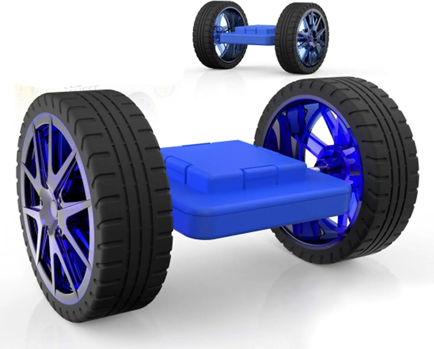 

Magnetic Blocks Wheels Set - Compatible with Other Brands of Standard Size Magnetic Tiles, Magnetic Toys Wheels Bases for Kids/T