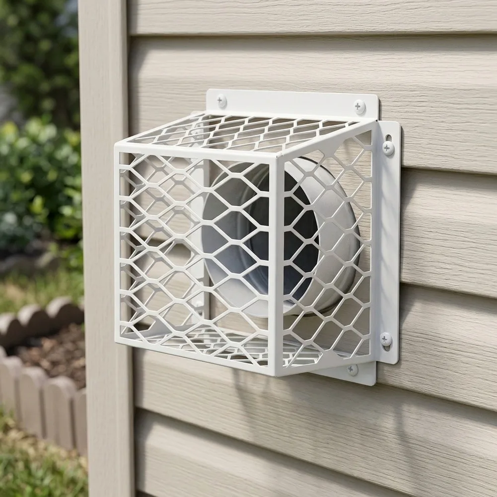 For Exhaust Fan Vent Cover For 3 to 4 Inch for Bird for protection Weatherproof Dryer Vent Shield Includes 10 Screws