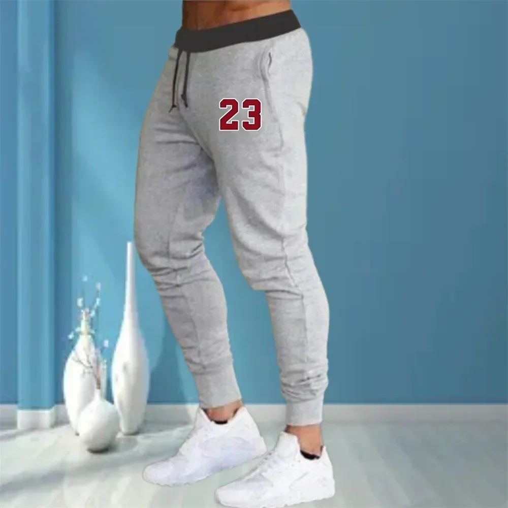 2024 new Gym Outfit Men Spring And Autumn Trousers Casual Weight Size Breathable Fitness Running Exercise Men's Sweatpants