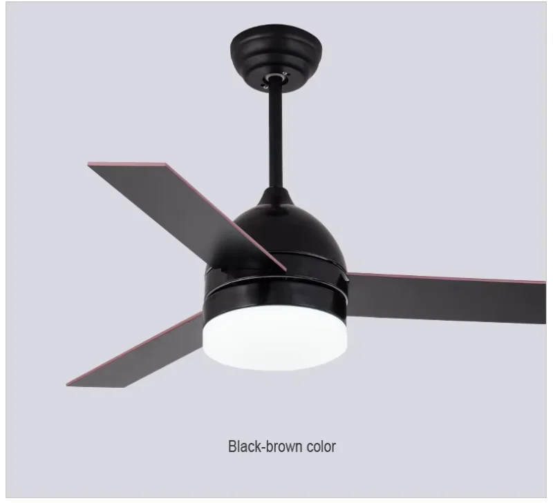 Simple Ceiling Fan Lamp for Bedroom Living Room Wooden Ceiling Fan with Light and Remote Control