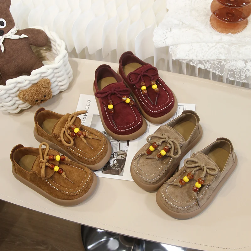 

Children Casual Shoes for Girls Boys 2025 Autumn New Fashion Korean Style Soft Bottom Anti-slippery Versatile Catwalk Lazy Mules