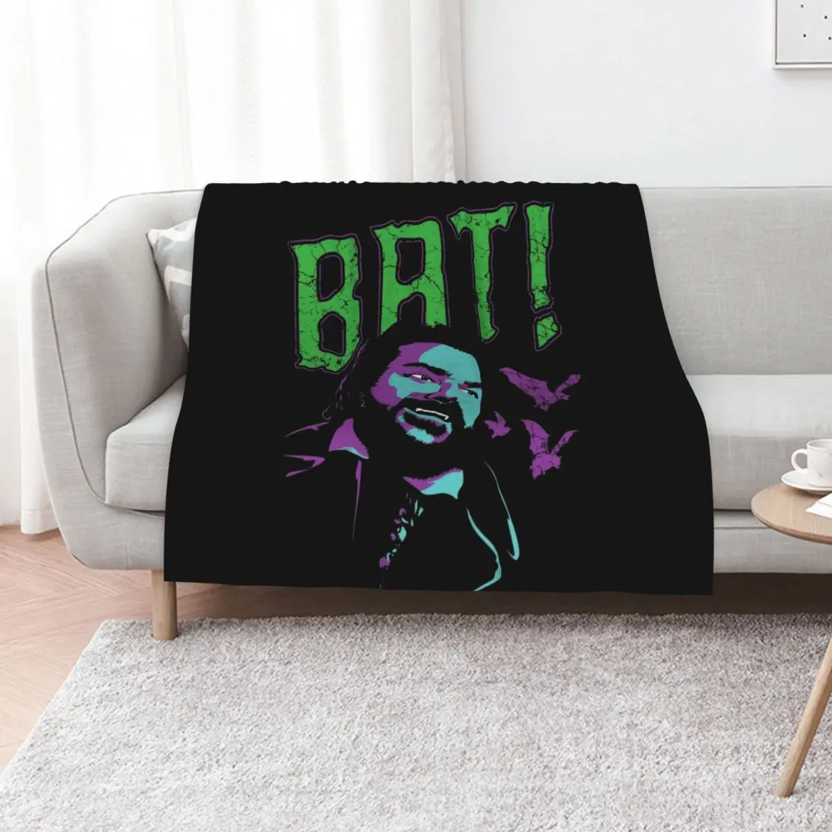 

BAT! Throw Blanket Furry Vintage christmas decoration for babies Blankets