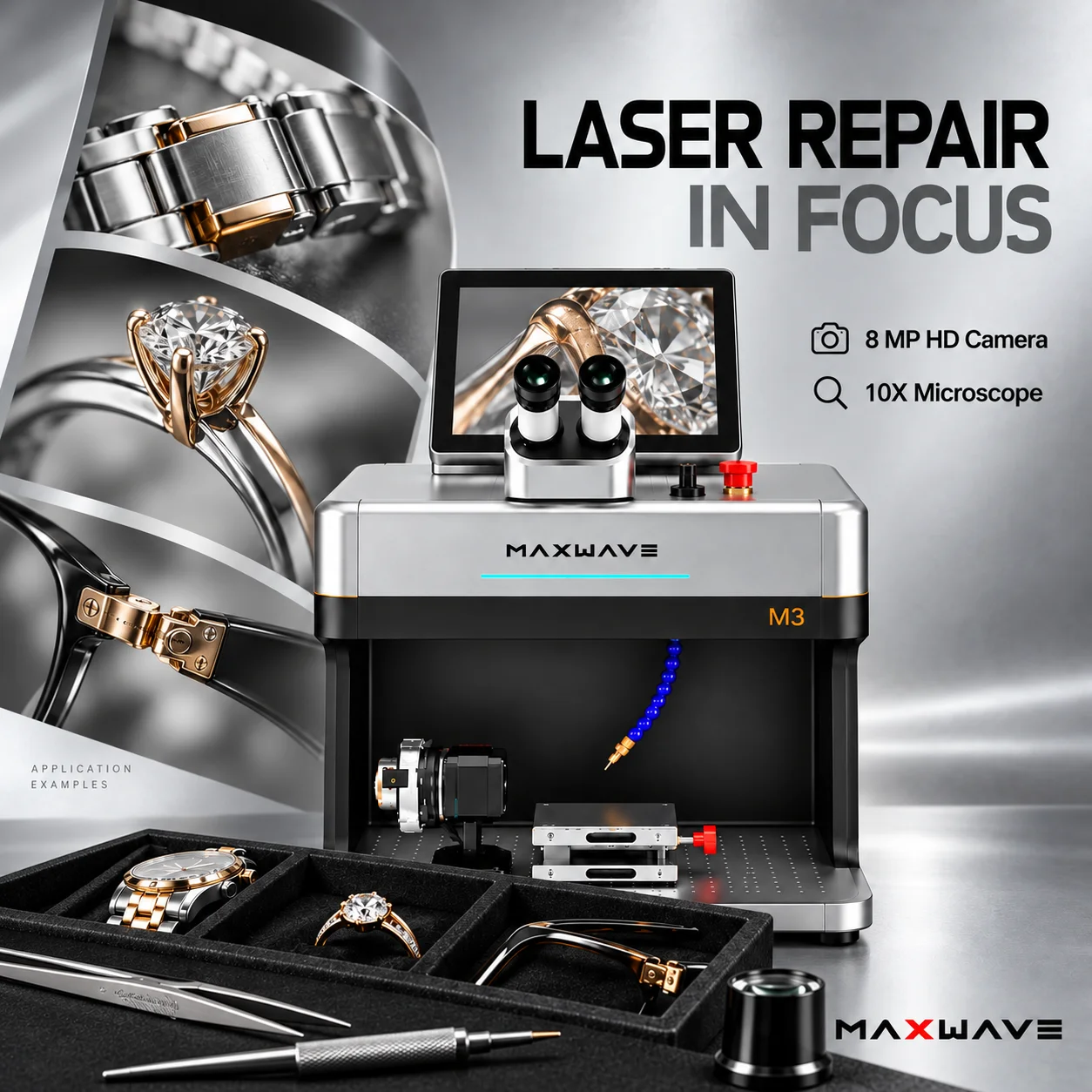 M3 Desktop Laser Repair Machine for Jewelry Watch Clasps and Small Metal Components