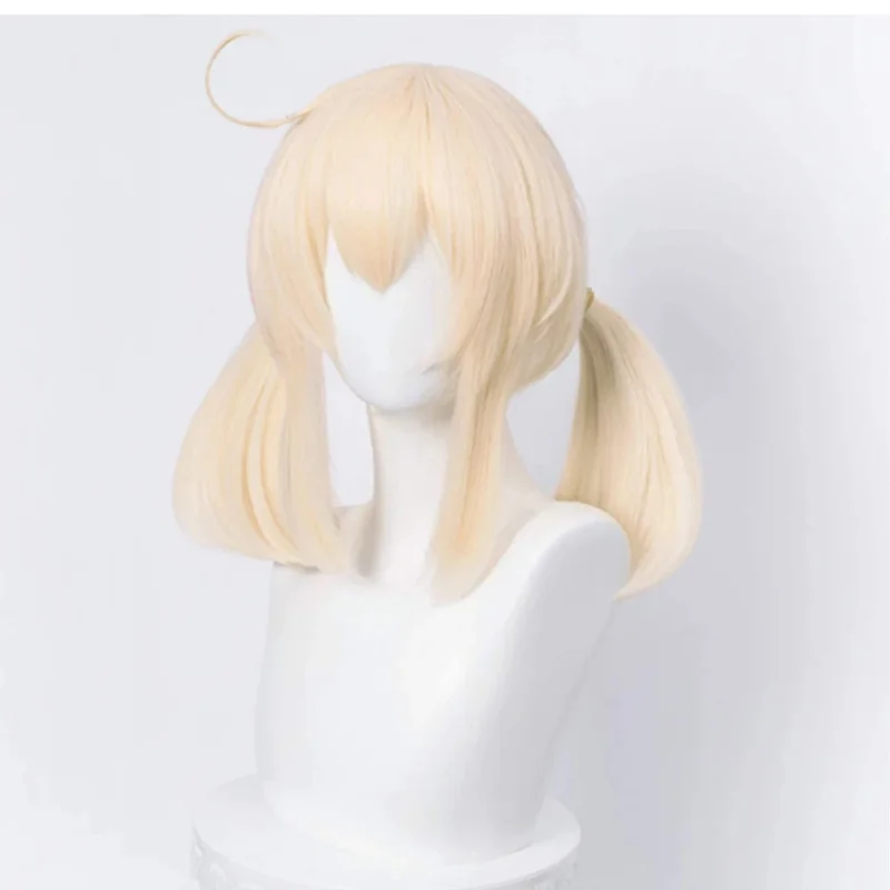 شعر مستعار تأثيري تأثير Genshin ، فينتي ، Keqing ، باربارا ، ديلوك ، كايا ، نويل ، مسافر ، لومين ، أثير ، كهرماني ، مقاومة للحرارة ، شعر اصطناعي