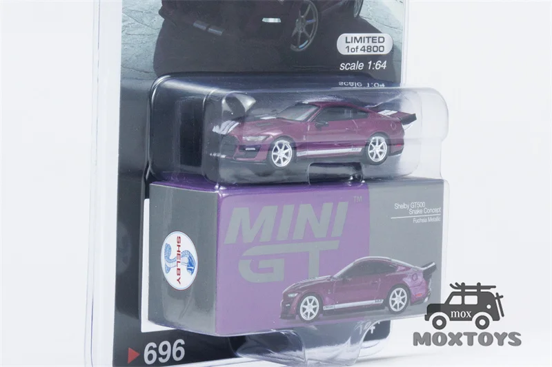 MINI GT Mijo Exclusives 1:64 Shelby GT500 Dragon Snake Concept Fuchsia Metallic LHD Diecast Model Car