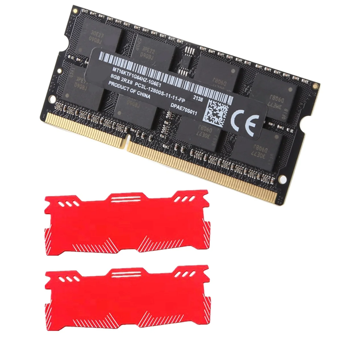 

For MT 8GB DDR3 Laptop Ram Memory+Cooling Vest 1600Mhz PC3-12800 204 Pins 1.35V SODIMM for Laptop Memory