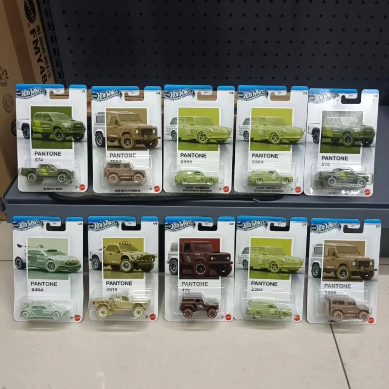 

Hot Wheels Alloy Diecast Car JKY47 Pantone Collaboration Ford Bronco Land Rover Defender Toyota Volkswagen Collectible Model