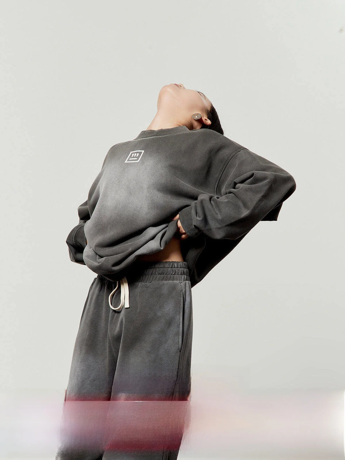 

Винтажный женский повседневный комплект Deep ey, комплект из двух предметов, удобные длинные брюки, толстовка, круглый топ Ne Long Sve