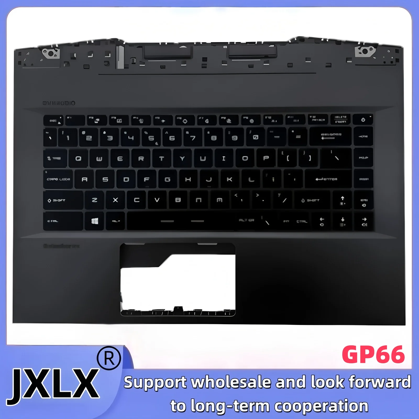 JXLX ®   جديد لـ MSI GE66 GP66 MS-1541 MS-1542 MS-1543 MS-1544 النسخة الإنجليزية RGB لوحة مفاتيح ملونة بمفتاح واحد/لوحة المفاتيح الشاملة